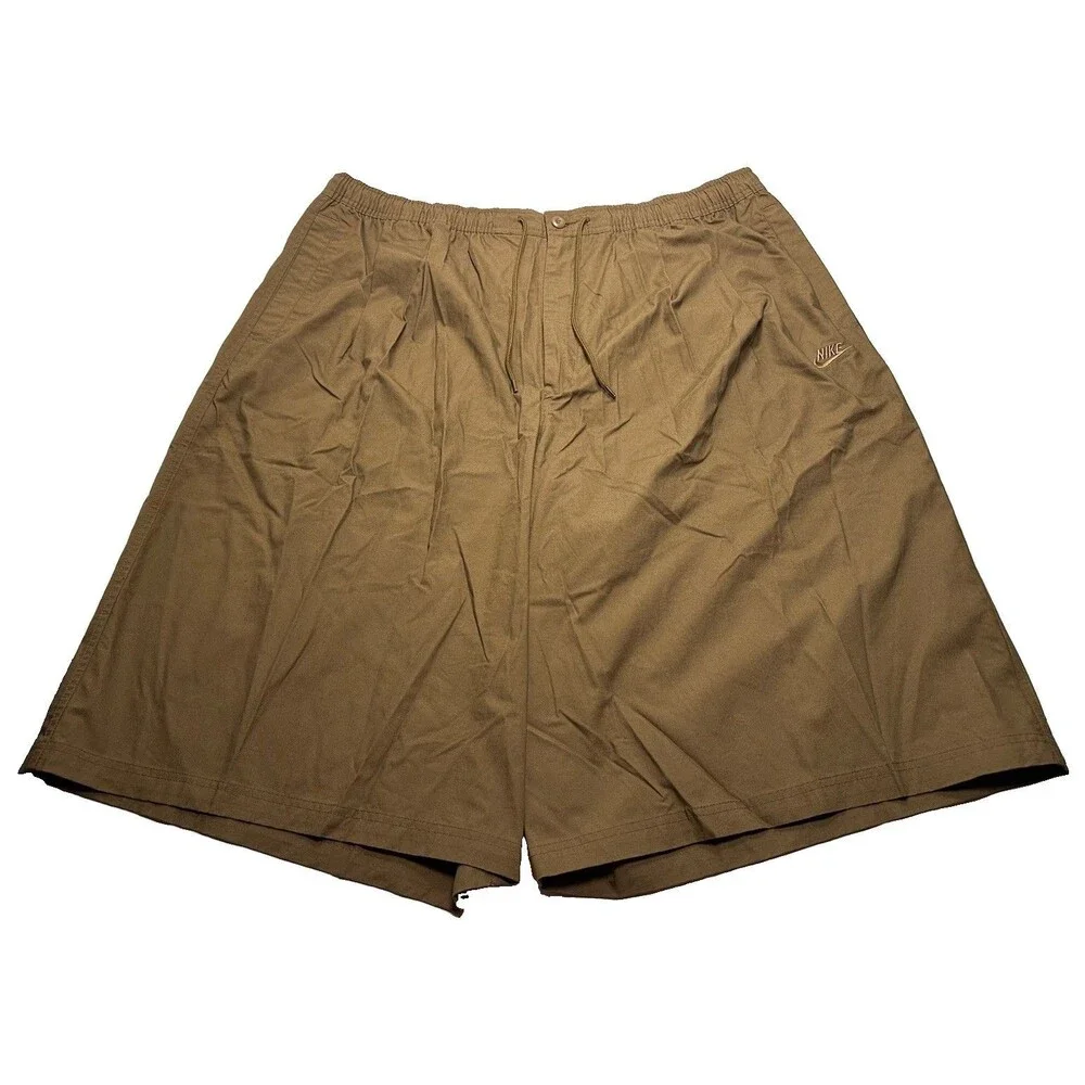 NWT Men's Nike Sportswear Club Oversized Shorts Size XXL-Tall Brown HJ2540-235